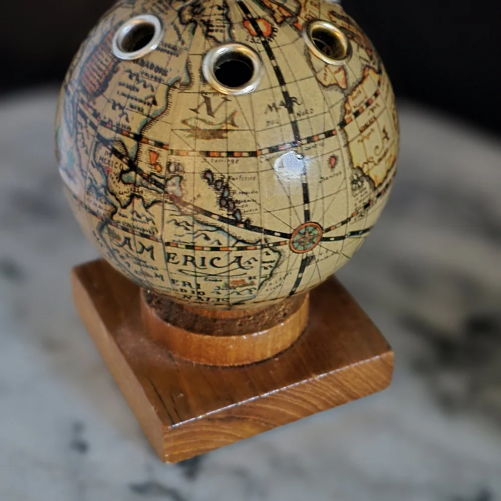 Vintage Globe Toothpick Holder